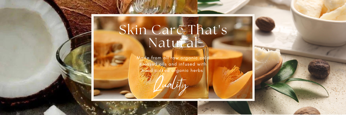 "Source Innergy natural skin care process showing raw organic ingredients like coconut, pumpkin, shea butter, and cold-pressed oils infused with hand-picked herbs—pure non-chemical formulas crafted for authentic beauty, inner healing, and healthy glowing skin."