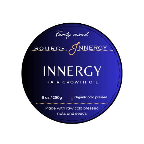 Organic Hair Growth Oil – 8oz | Source Innergy Cold-Pressed Natural Scalp & Hair Formula