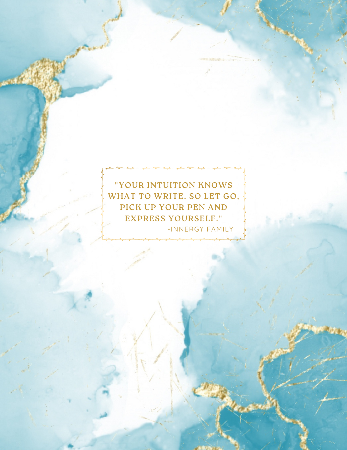 "Source Innergy Intuitive Writing Journal – inspirational journal designed to help you trust your intuition, release emotions, and express yourself freely. This empowering Source Innergy brand notebook encourages healing, self-discovery, and personal transformation through writing."